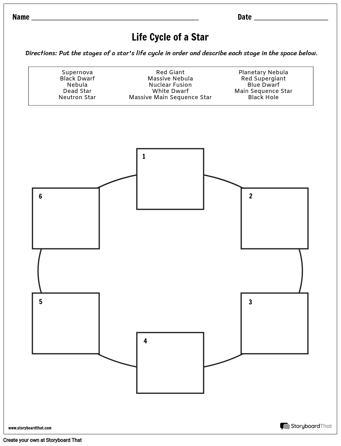 life-cycle-of-a-star-worksheet-activity-space-activities