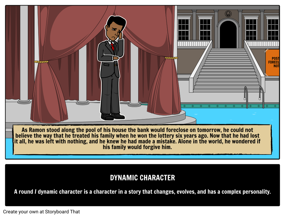 Definition of Dynamic Character Storyboard