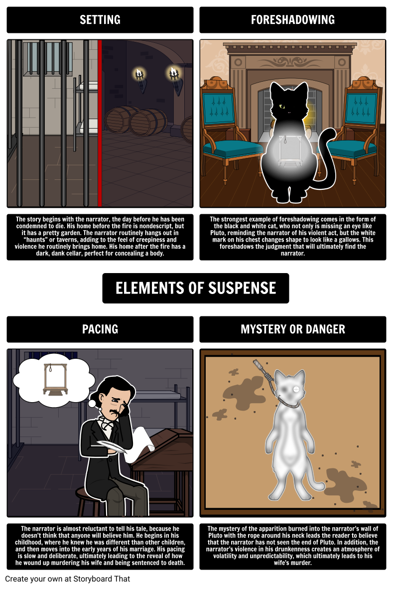 Elements of Suspense in The Black Cat