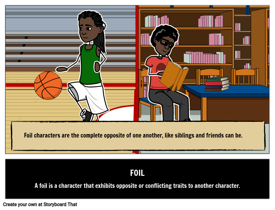 Definition of Foil Characters Storyboard
