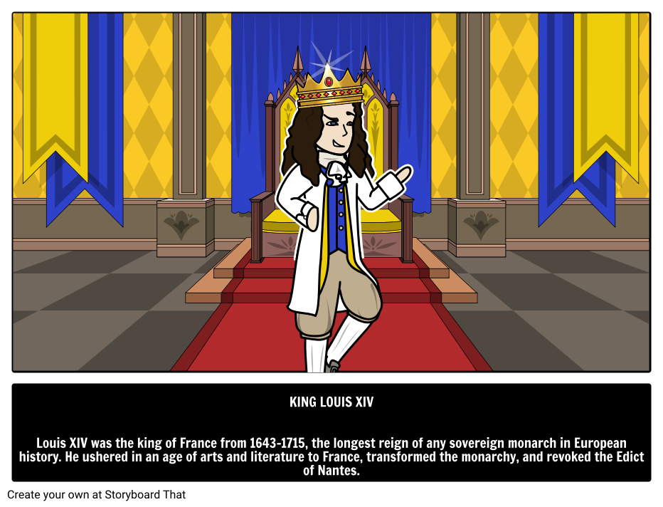 King Louis XIV of France Storyboard