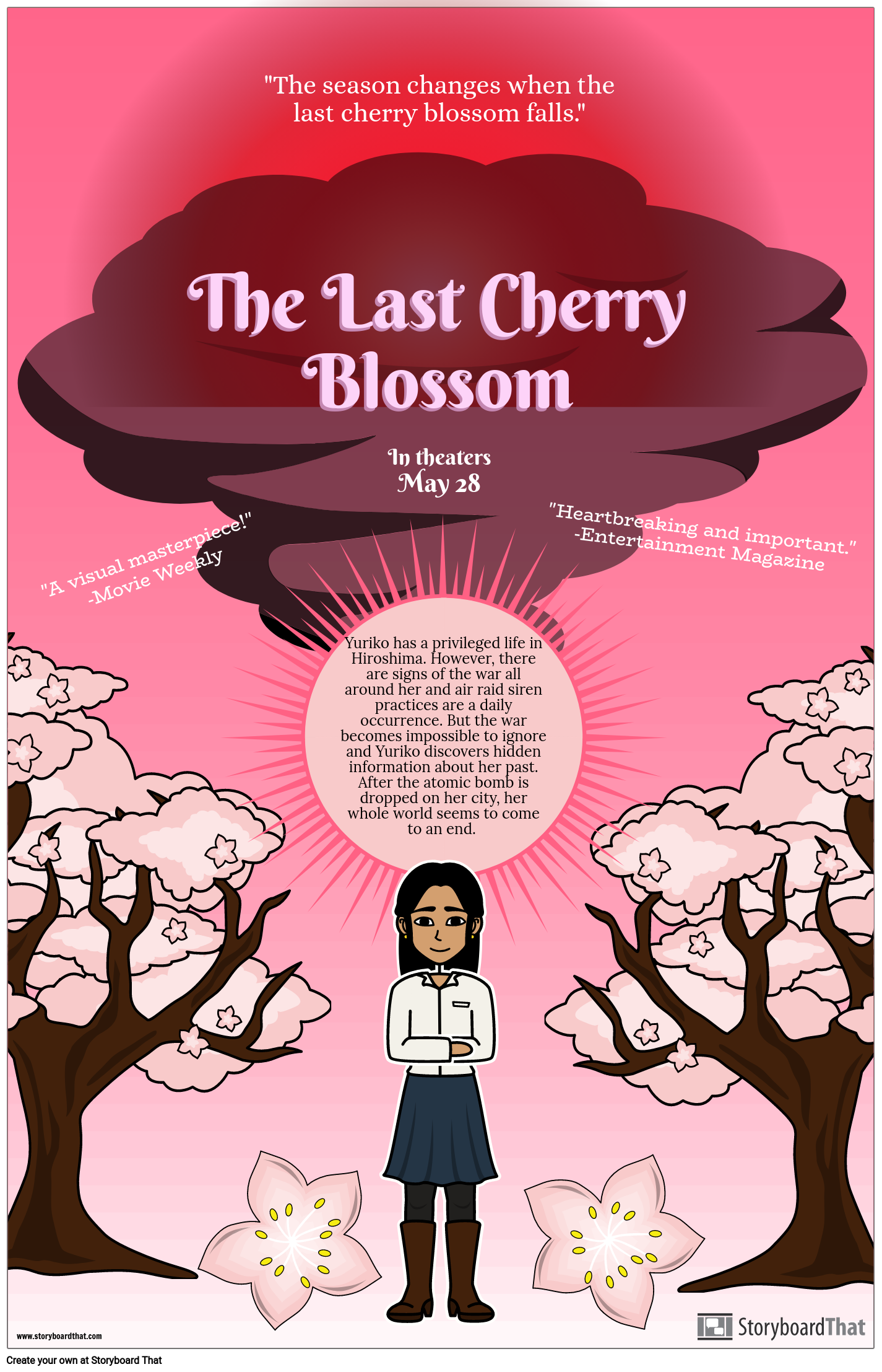The Last Cherry Blossom Movie Poster Storyboard
