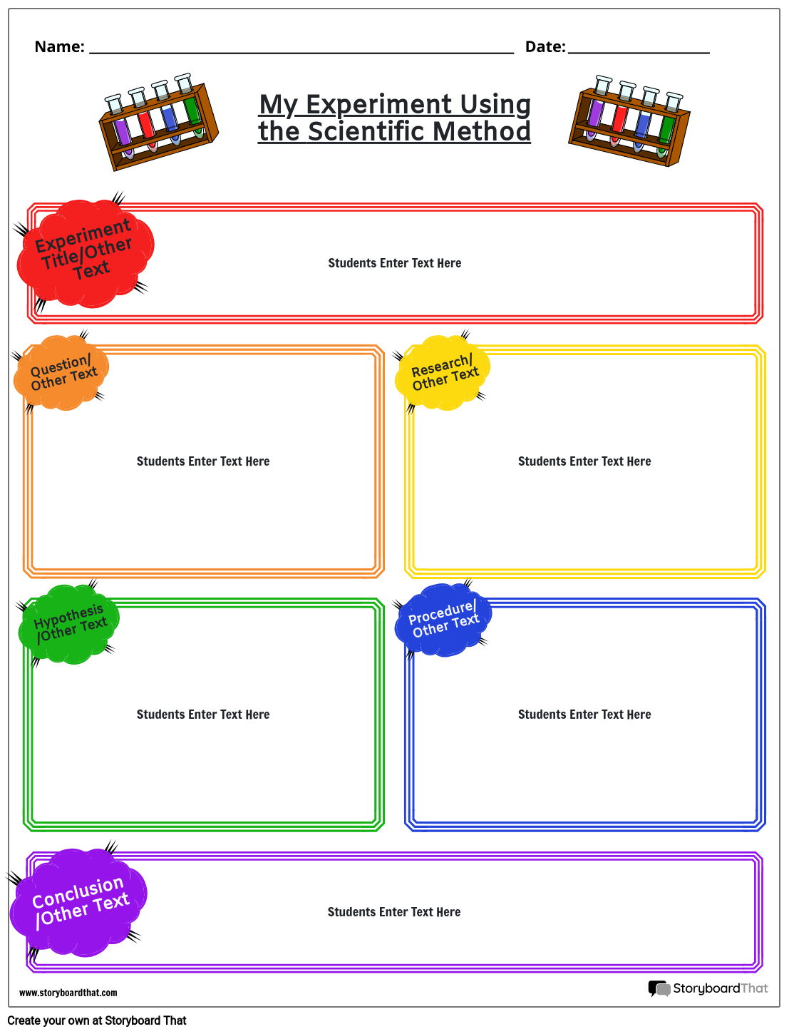 Scientific Method Digital Worksheet