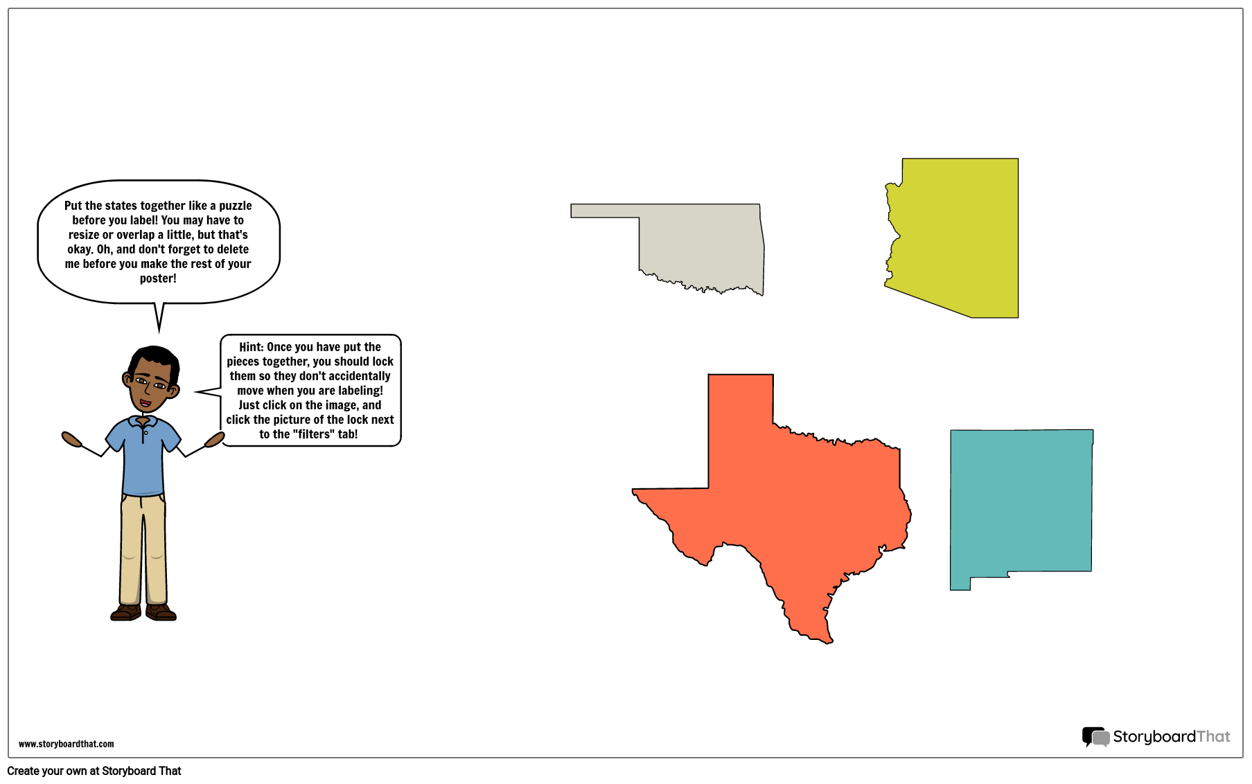 southwest region map