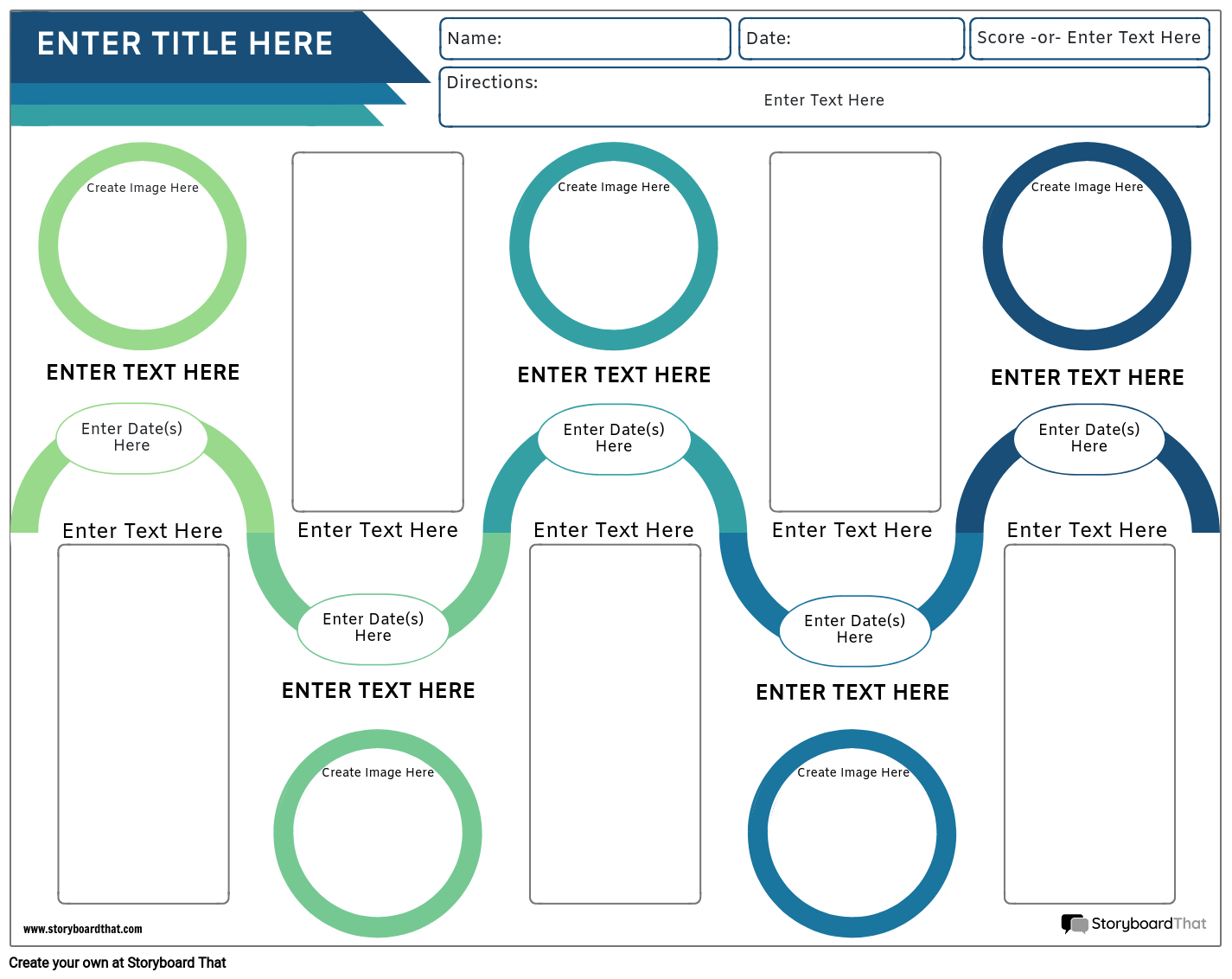 Timeline Digital Worksheet