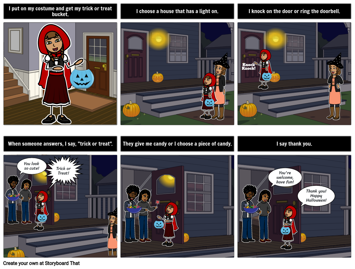 Trick or Treating Social Story