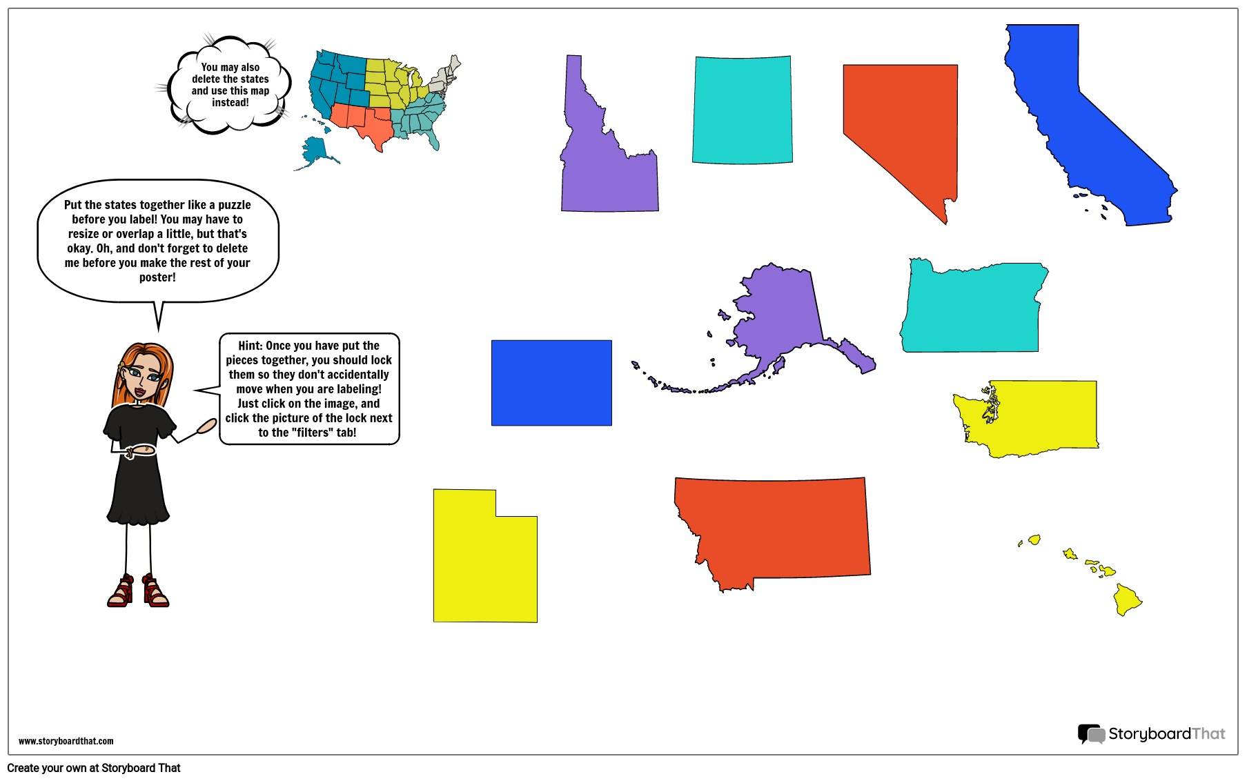 West Map Template