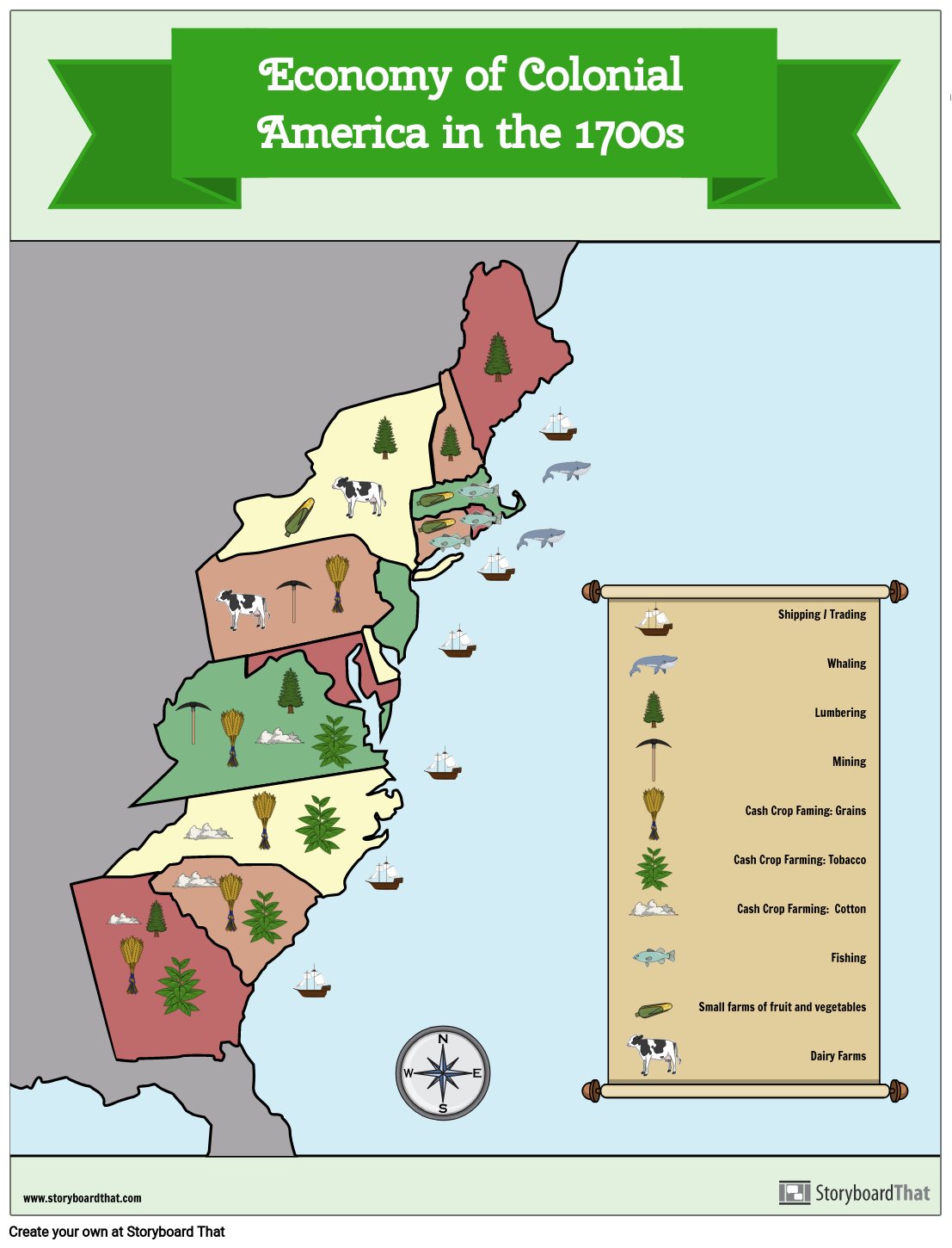 22 Colonies Economy Activity: Create Your Own Map In 13 Colonies Map Worksheet