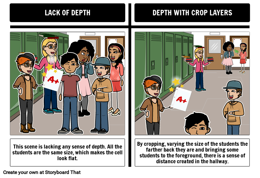 Different Shots and Angles Storyboard for Article