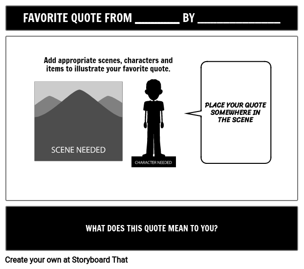 Favorite Quote Template