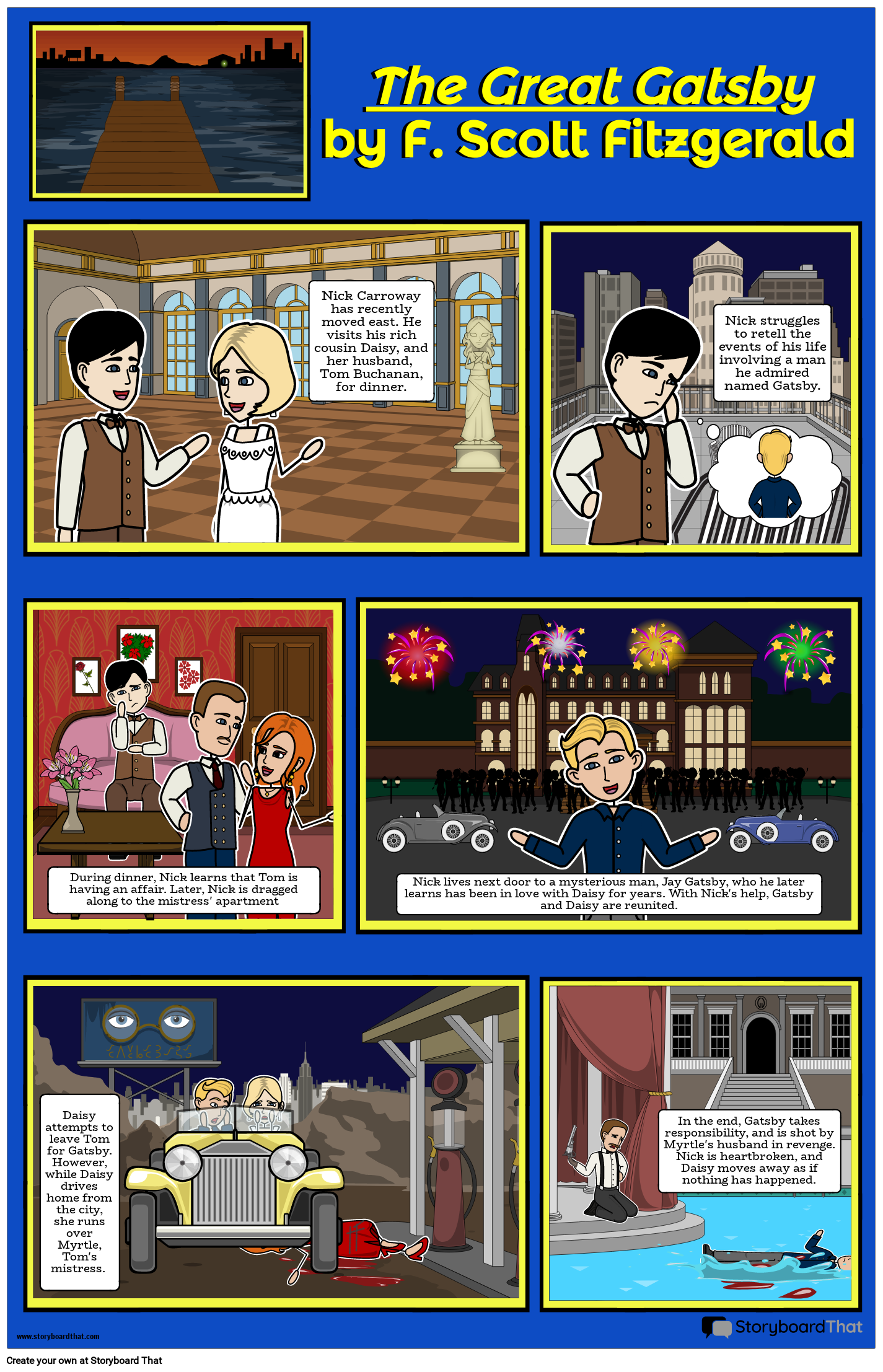 The Great Gatsby Graphic Novel Example