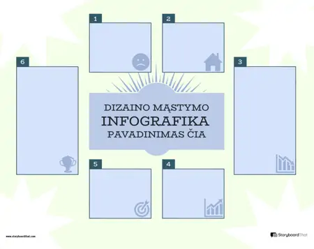 Įmonių Dizaino Mąstymo Infografinis Šablonas 2