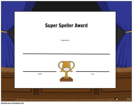 „Super Speller“ Apdovanojimas