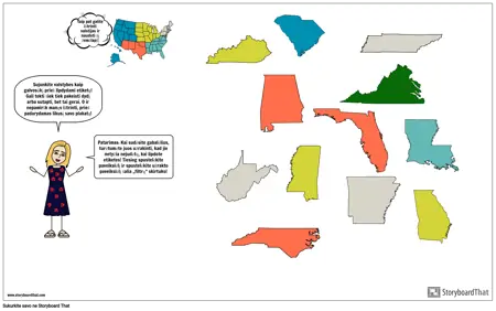 Individualus Pietryčių Valstijų Žemėlapio Šablonas