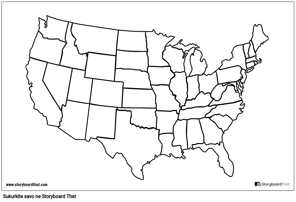 Jungtinių Valstijų Žemėlapis