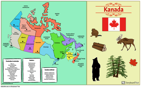 Kanados Žemėlapis