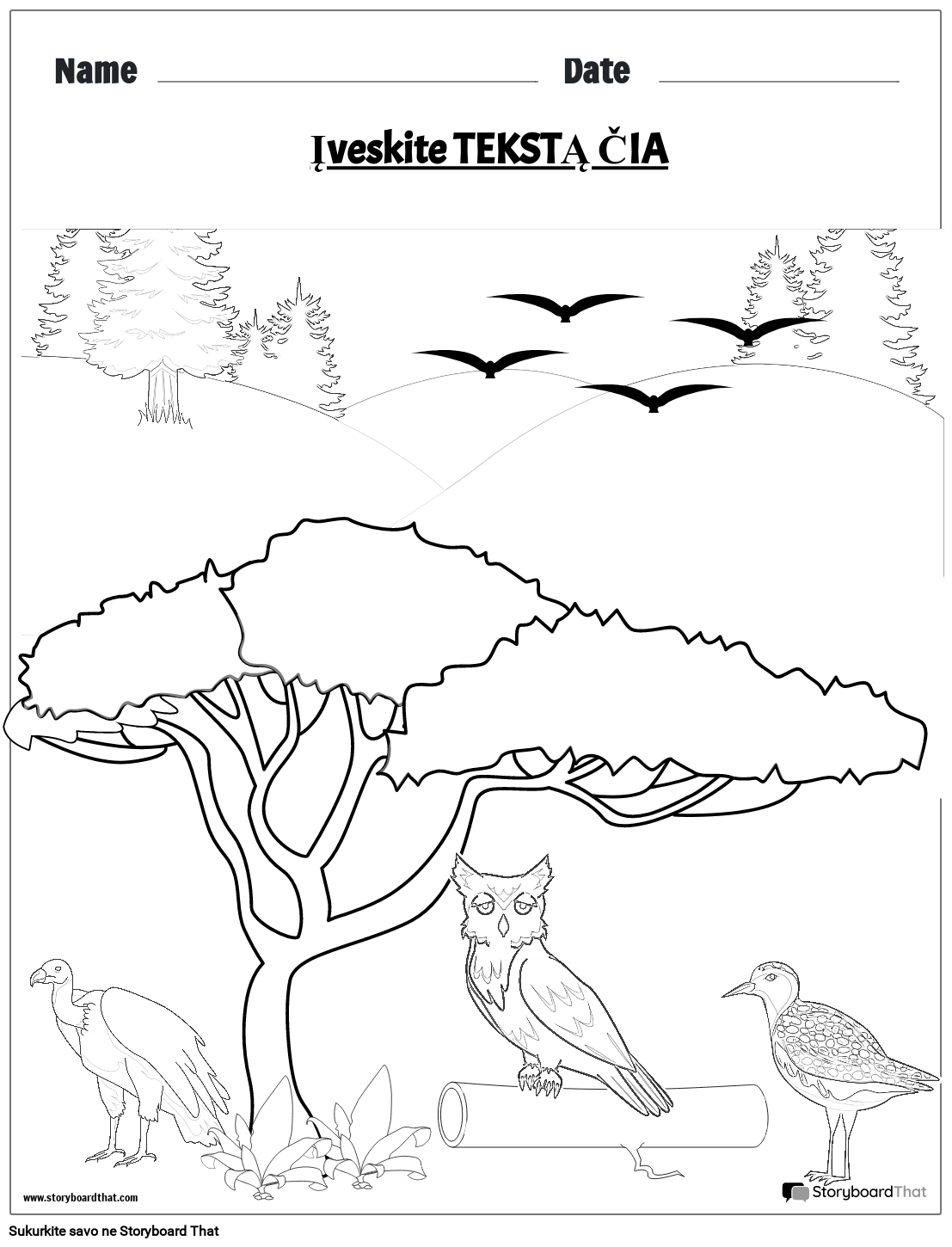 Paukščių dažymo puslapis