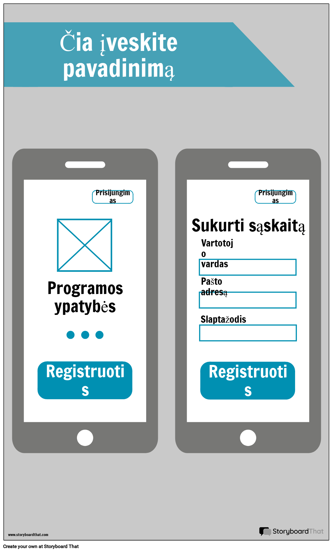 Produkto Dizaino Šablonas 3