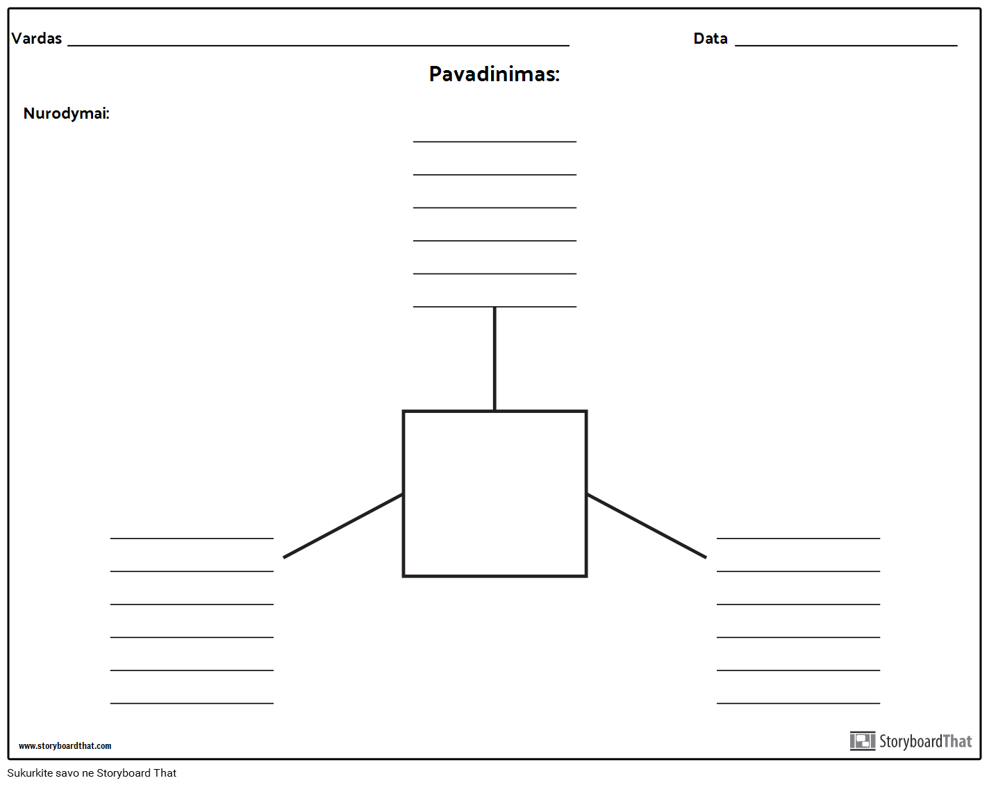 Spider Map with Lines - 3