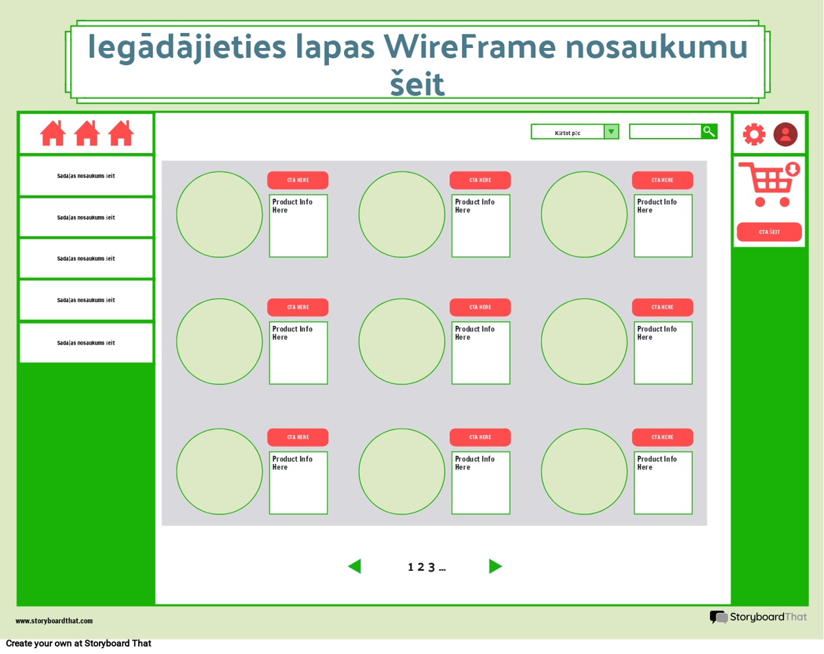 Corporate Purchase Wireframe 1. veidne