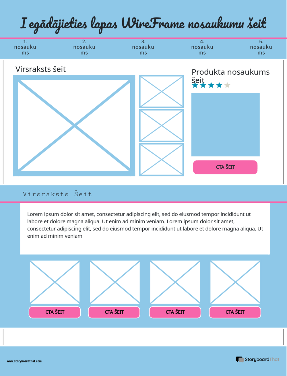 Corporate Purchase Wireframe 2. veidne