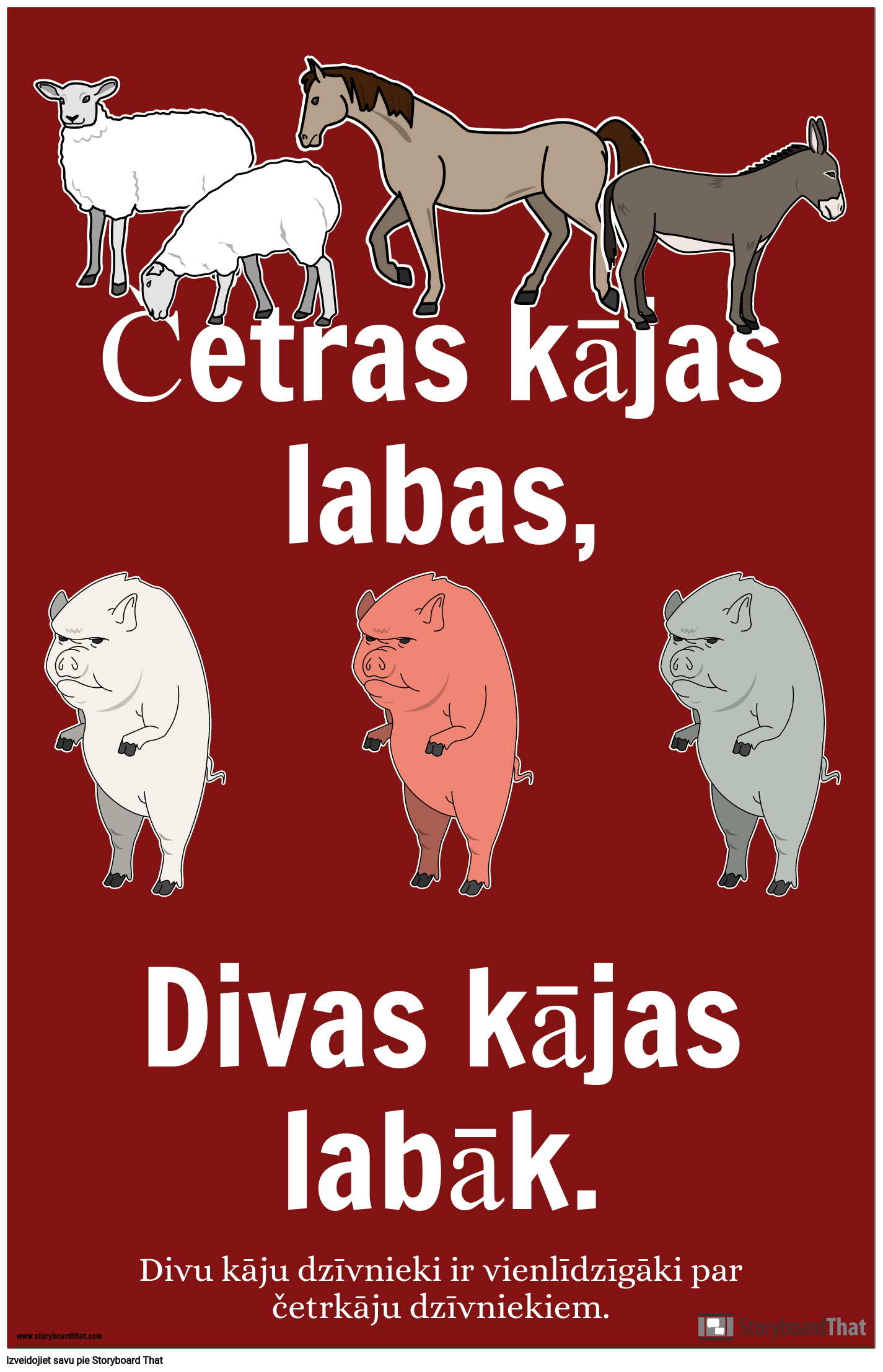 Dzīvnieku Saimniecības Propagandas Plakāts