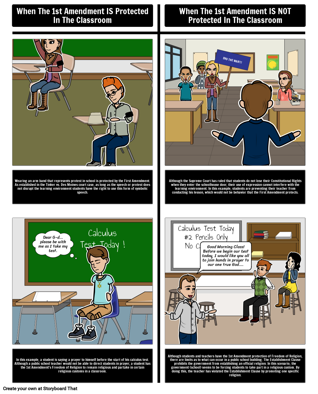 First Amendment Protections In The Classroom Activity