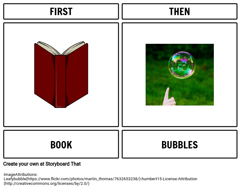 First Book Then Bubble Example