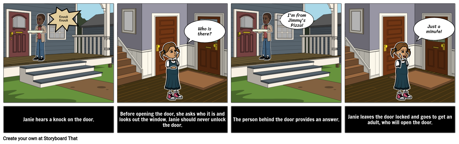 Answering The Door Social Story