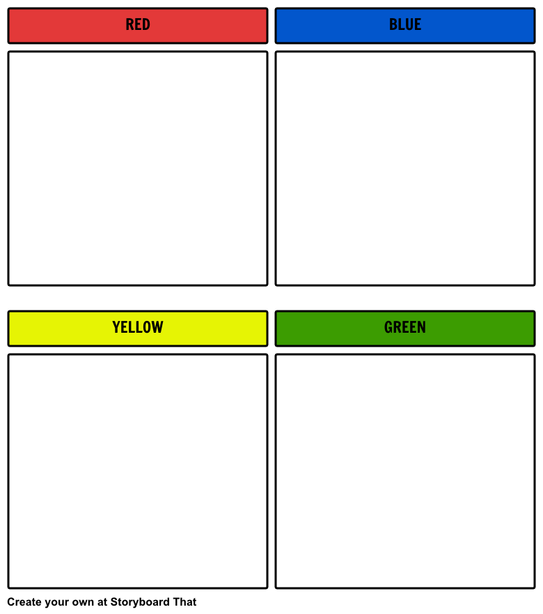 Sorting Board Printable Colors Example