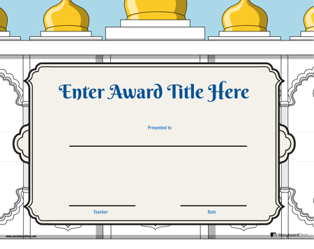 Award-paginasjabloon 2
