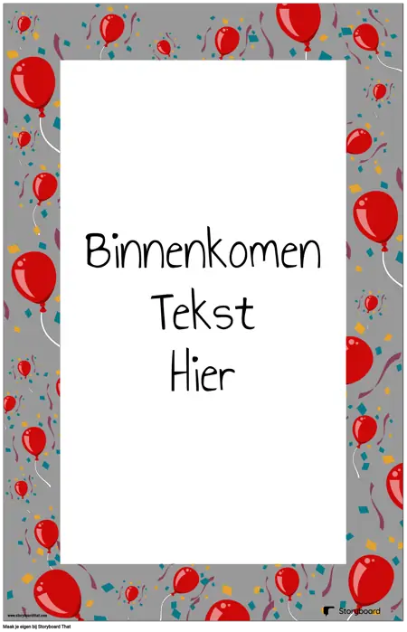 Ballondecoratieposter