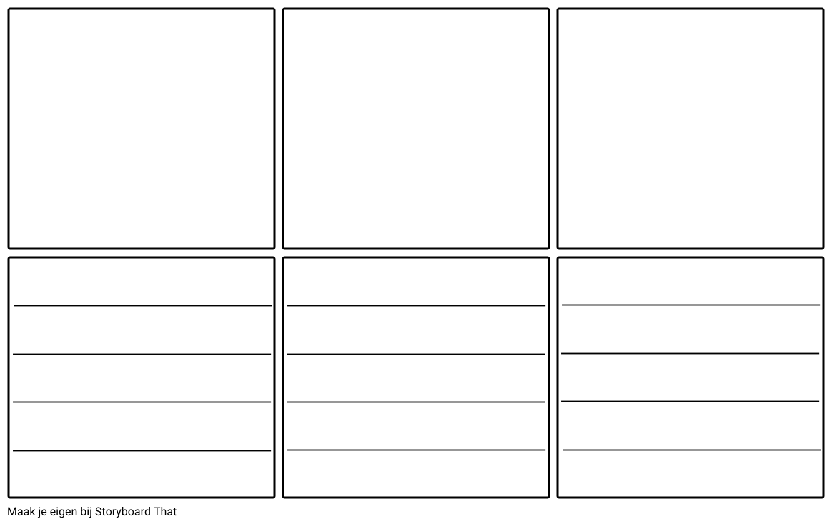 blanco storyboard sjabloon met lijnen