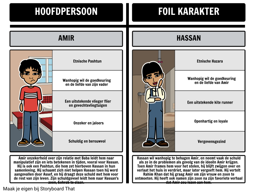 Folies in The Kite Runner: Amir Hassan vs.