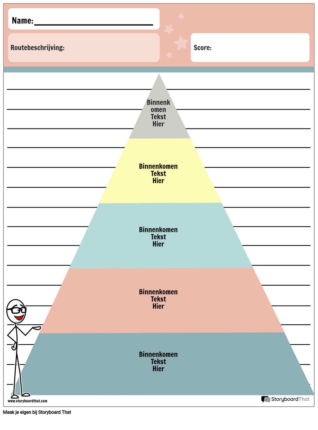 Grafische Organisator Piramide