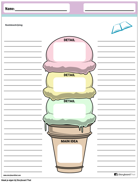 Grafische Organizer Ice Cream