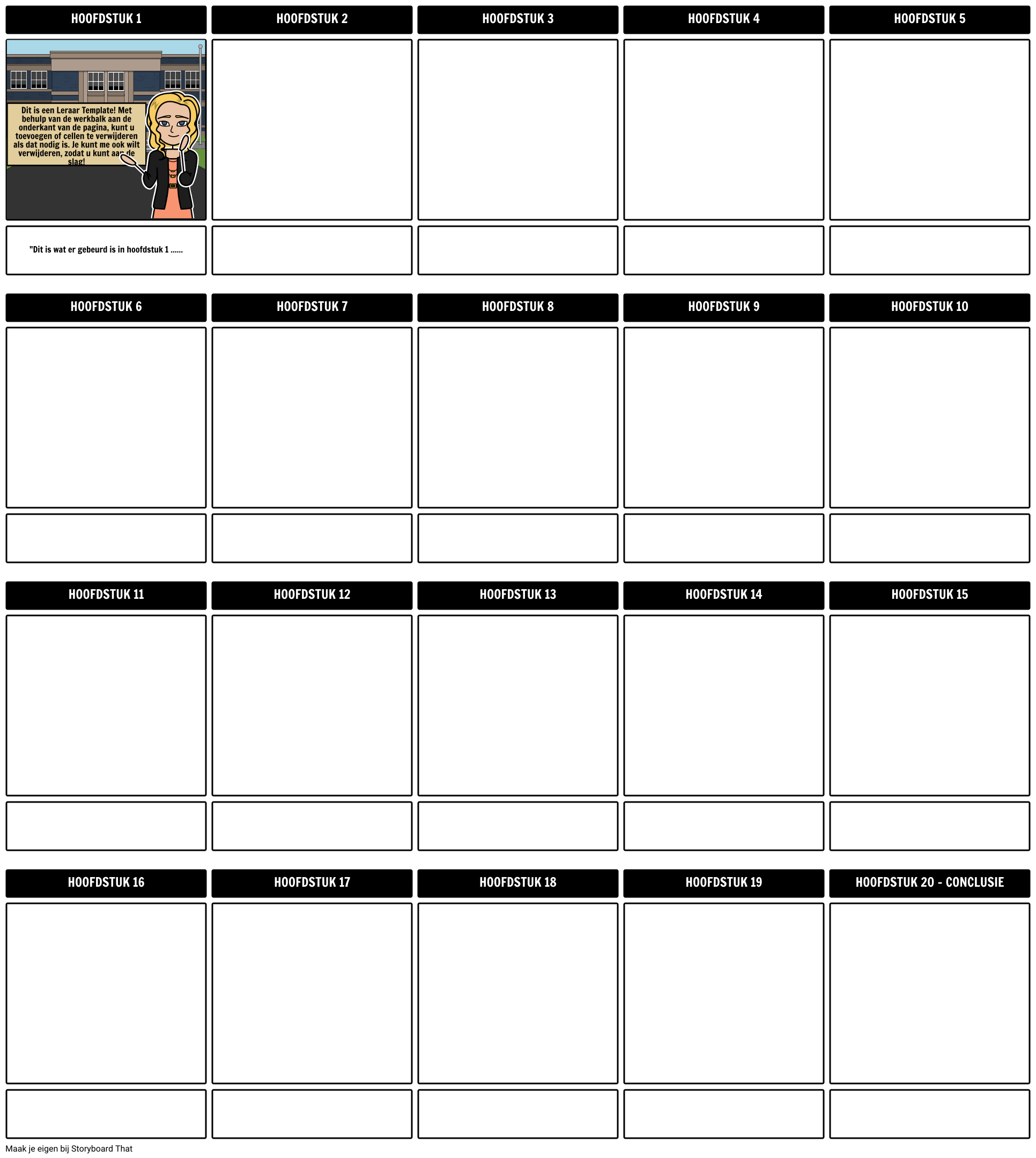 Hoofdstuk Recap Template