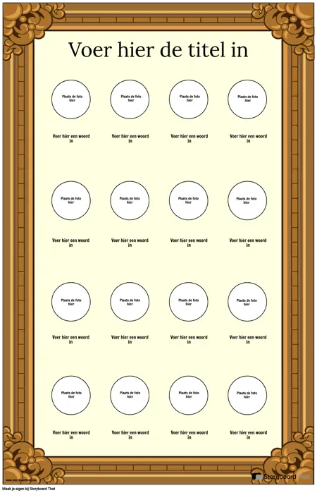 Ingelijste Visuele Woordenschatposter