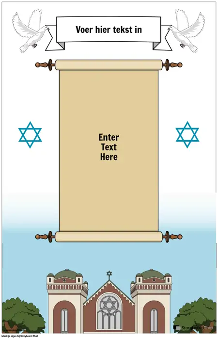 Joodse poster met rol