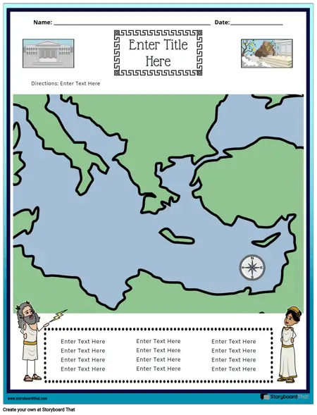 Kaart van het Oude Griekenland