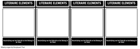 Literaire Elements T-Chart