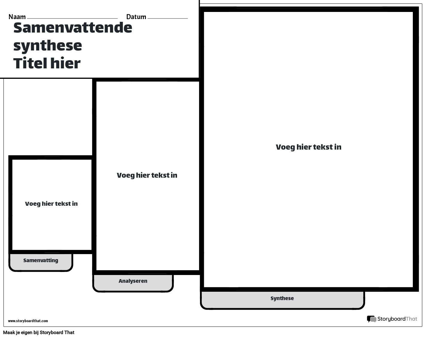 Nieuwe Create Page Summary & Synthesis Template 3 (zwart-wit)
