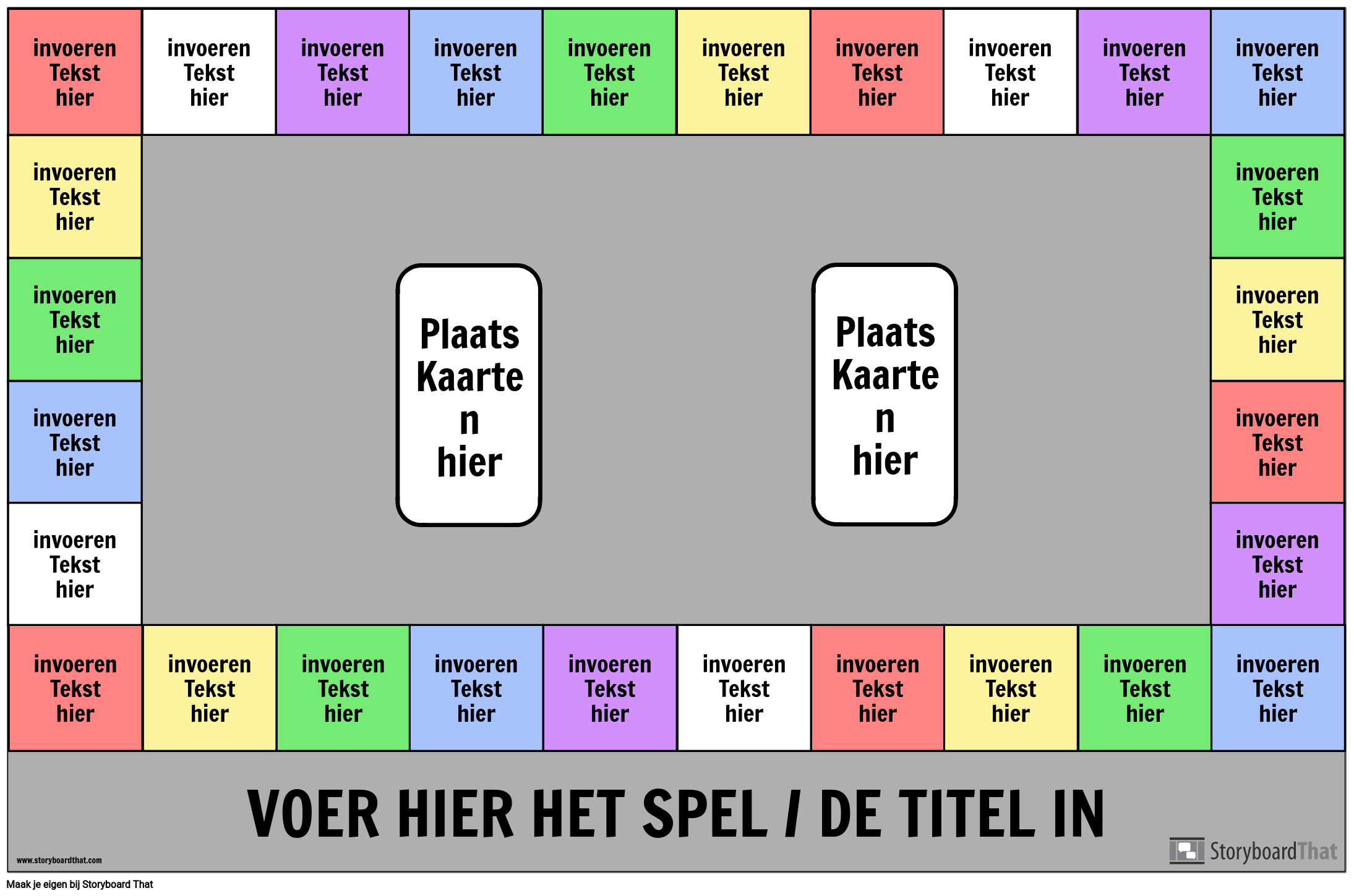 Slechte factor rook een experiment doen Rechthoek Bordspel Storyboard Door nl-examples