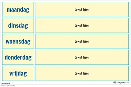 Schoolweekkalender Poster 2
