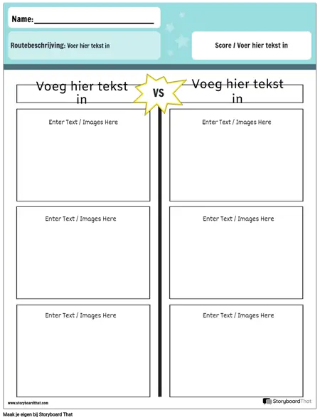 T-kaartsjabloon