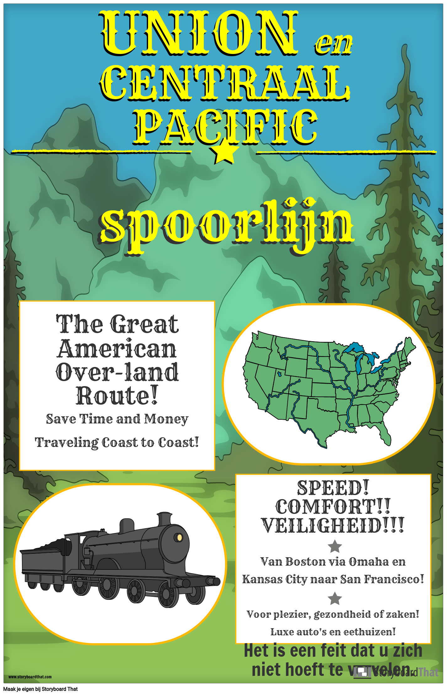 Transcontinental Railroad Advertentie