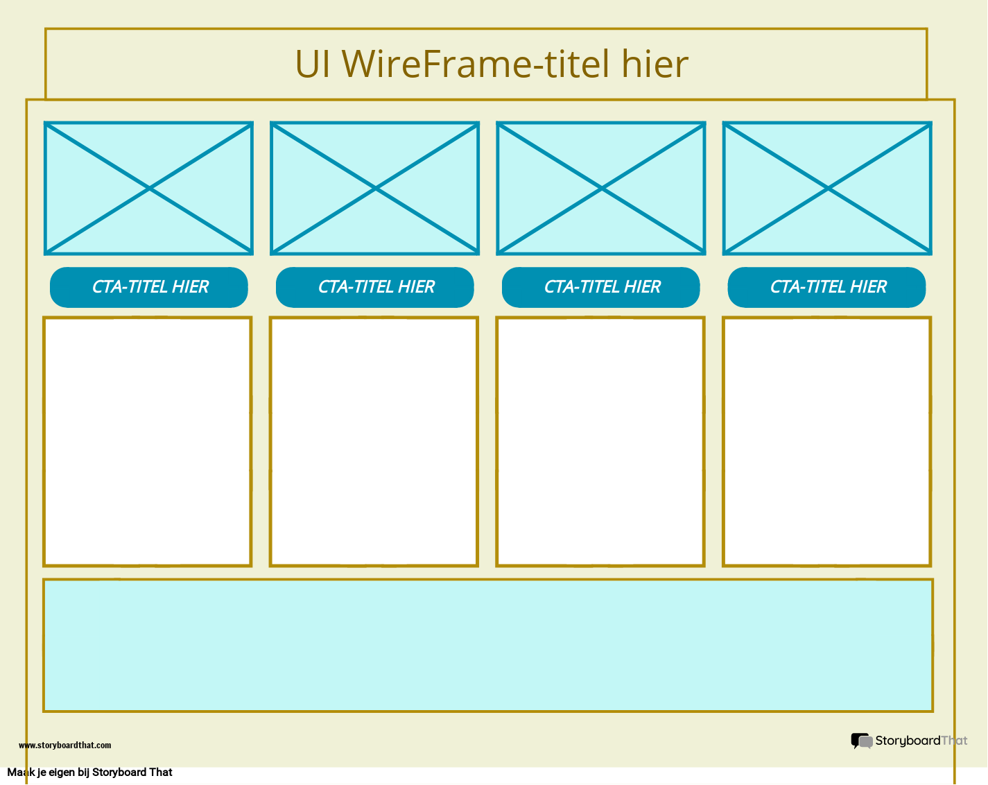 WireFrame-sjabloon Voor Zakelijke Gebruikersinterface 4