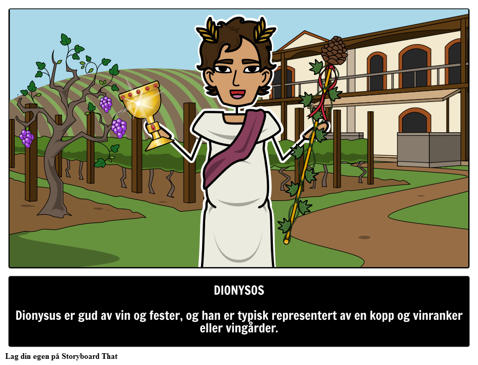 Dionysos - Gresk gud for vin 