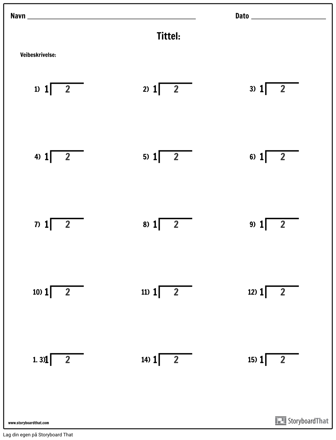Divisjon - Enkelt Nummer - Versjon 2