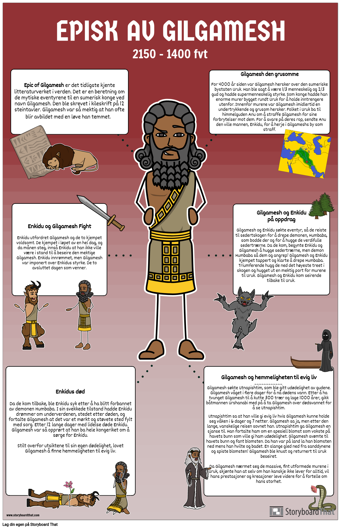 Epic Of Gilgamesh Storyboard Av No Examples